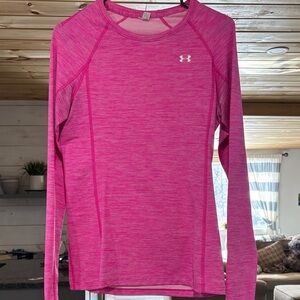 Under Armour Women's Vibrant Pink Long Sleeve Tee